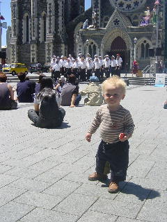 dansen op het plein in Christchurch