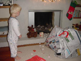 op kerstnacht was Santa Claus ook bij Niklas langsgeweest